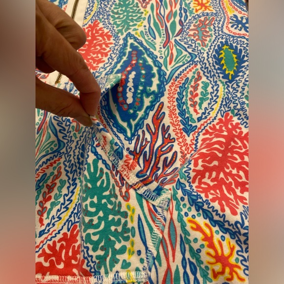 Lilly Pulitzer Lover’s Coral Skipper Popover Colorful 1/2 Zip with Pocket Size M - Picture 9 of 13